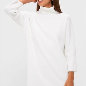 Tuckernuck White Sweater Turtleneck Mini Dress NEW
